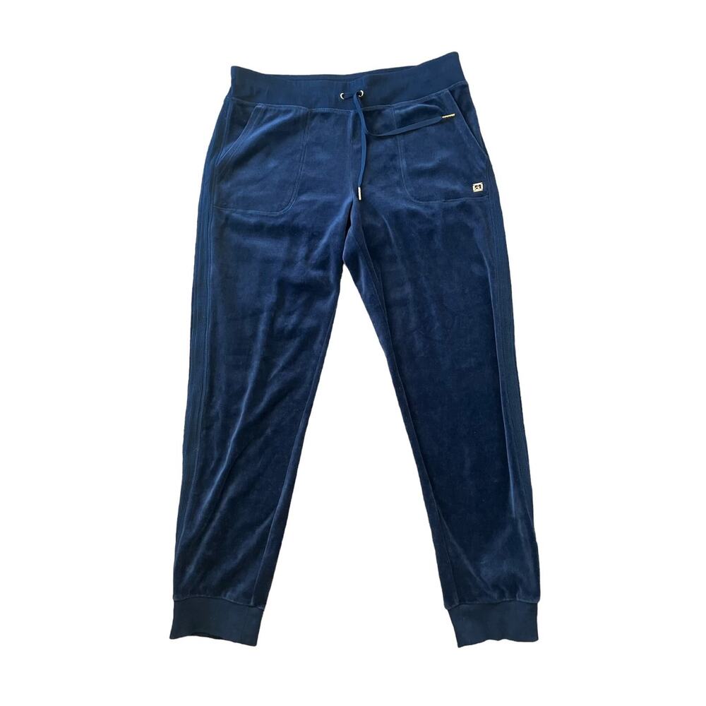 Calvin Klein Performance Women's Navy Velour Cuffed Leg Pants/Joggers | Size XL